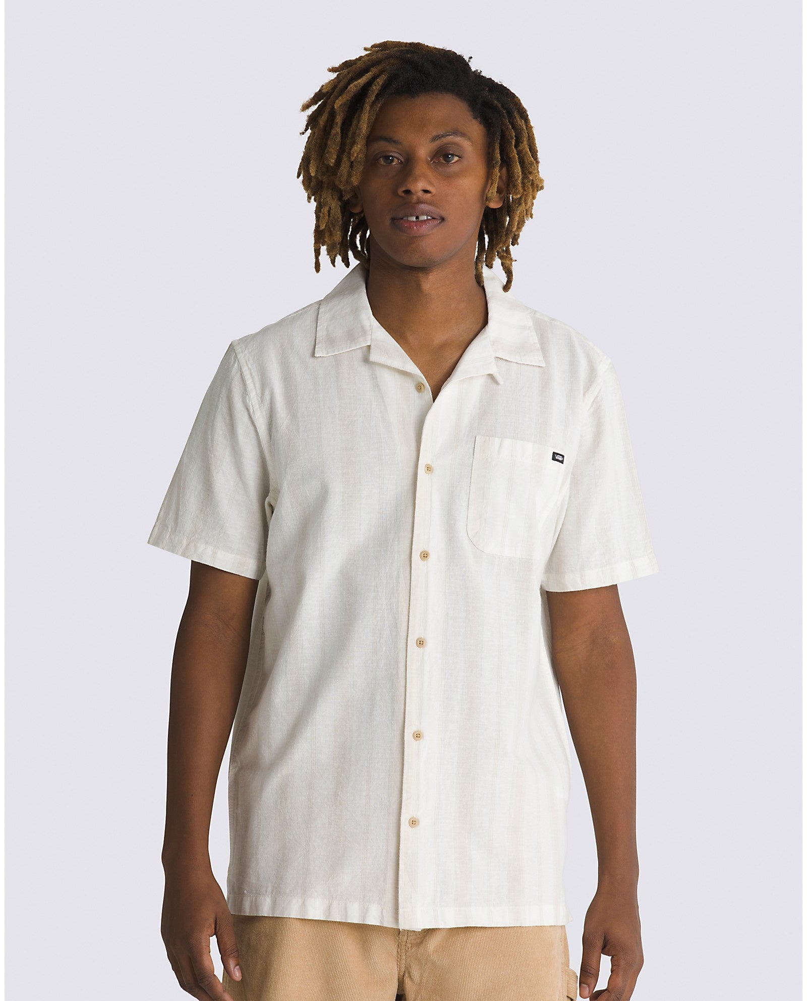 Carnell Buttondown Shirt - Marshmallow/Oatmeal