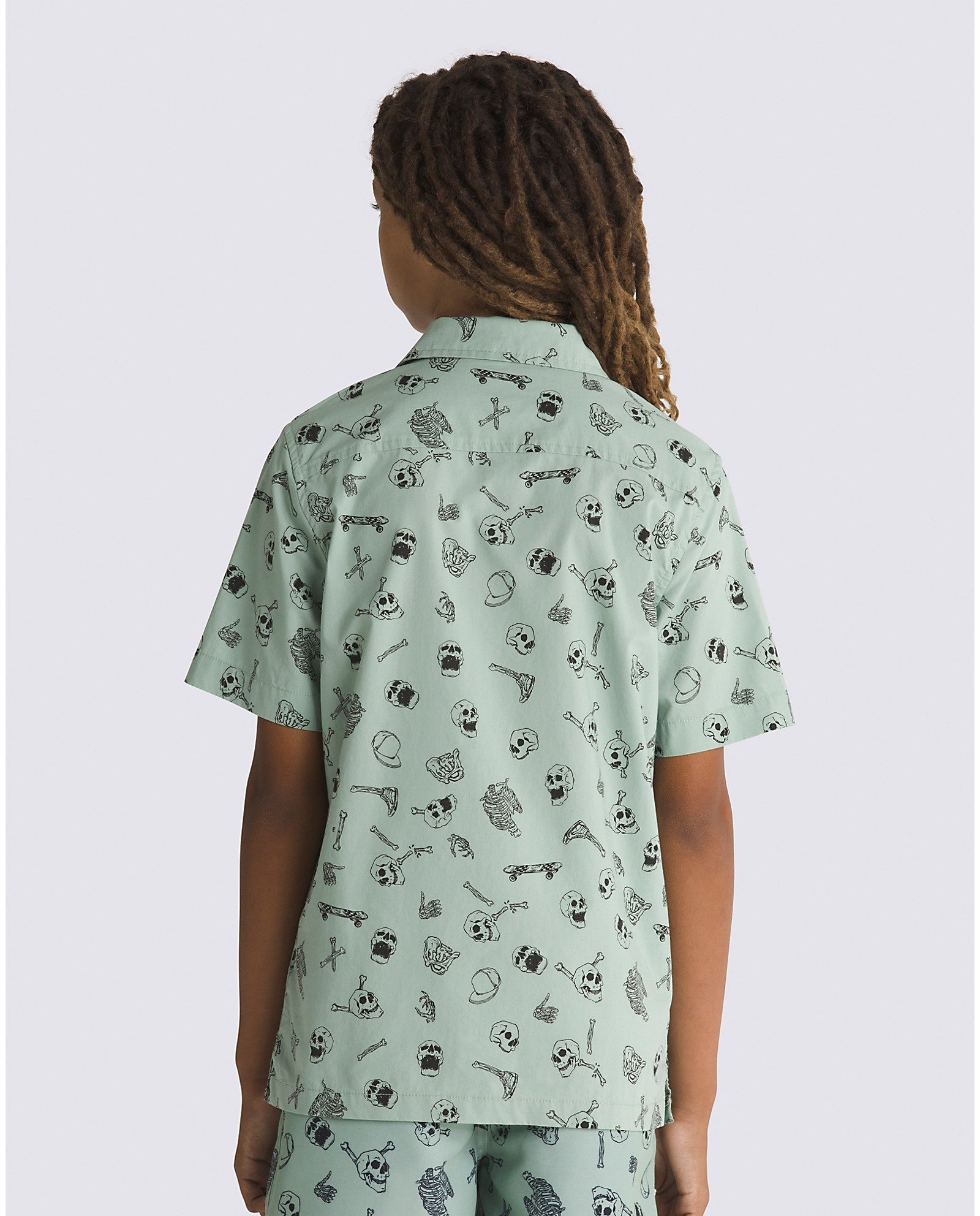 Kids Skeleton S/S Shirt - Iceberg Green