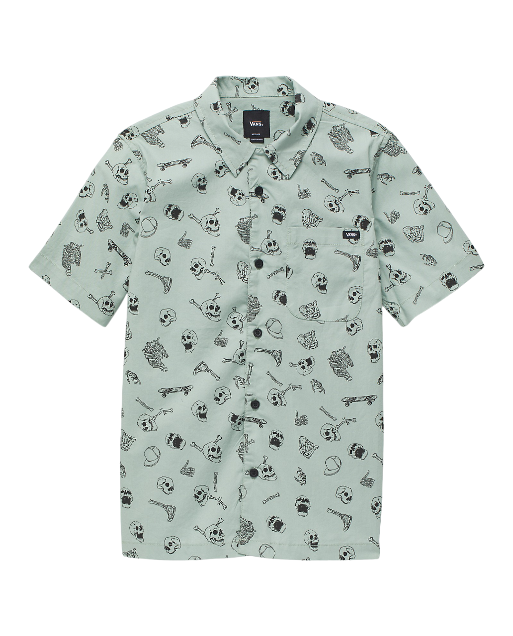 Kids Skeleton S/S Shirt - Iceberg Green