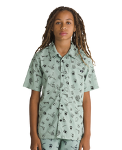 Kids Skeleton S/S Shirt - Iceberg Green