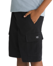 Kids Range Elastic Waist 18'' Cargo Shorts - Black