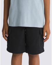 Kids Range Elastic Waist 18'' Cargo Shorts - Black