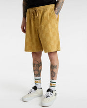 Range Checkerboard Cord Loose Shorts - Antelope