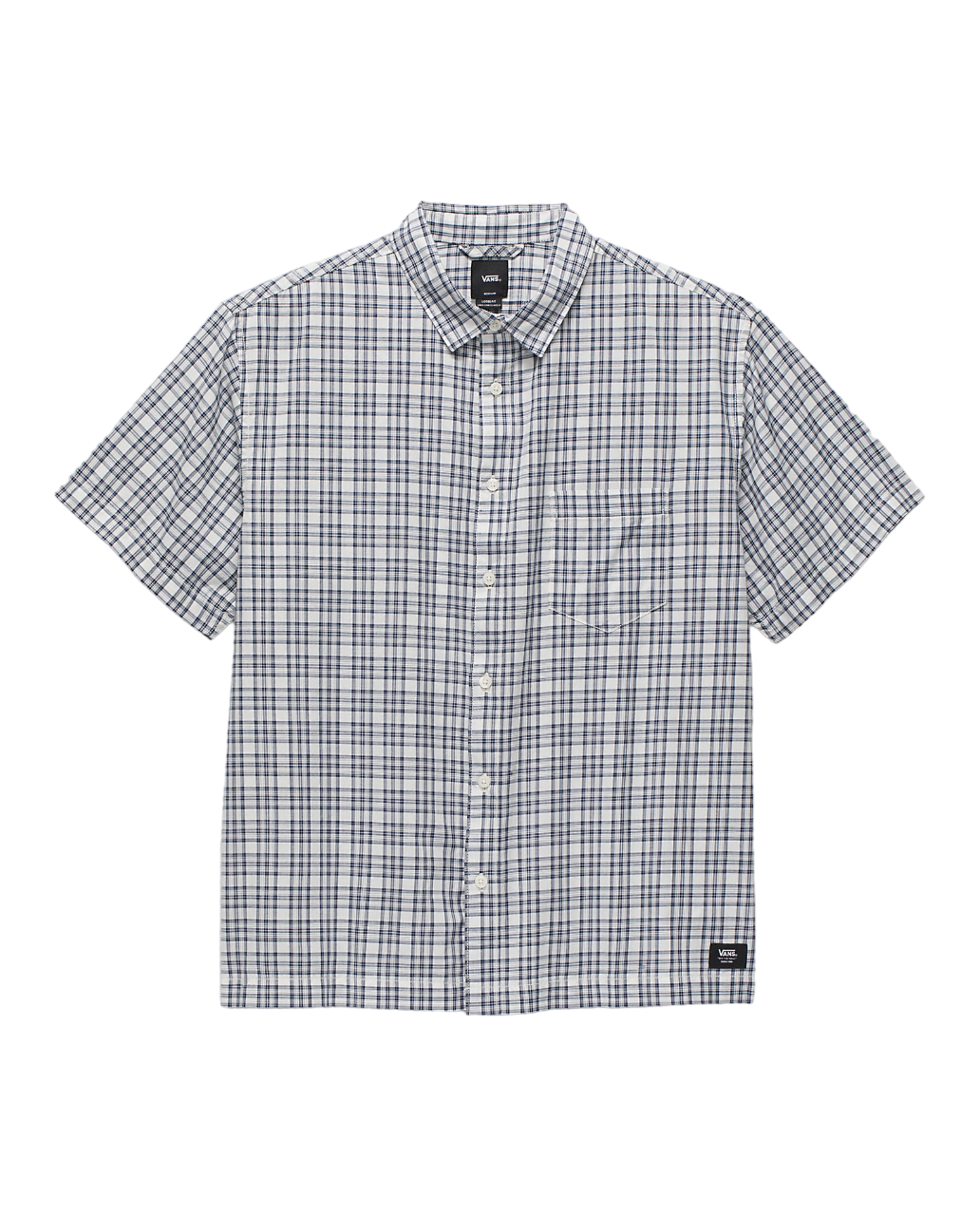 Wilshire Mini Plaid Woven Shirt - Marshamallow/Dress Blues