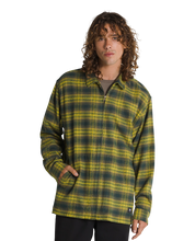 Montwood Zip Flannel Shirt - Green Gables/Gothic Olive Green