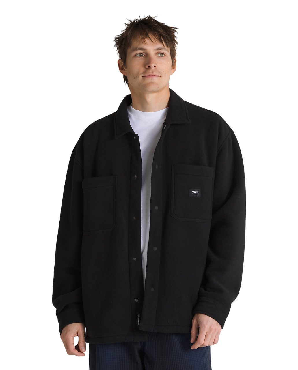 Penmar Heavyweight Polar Fleece Shacket - Black