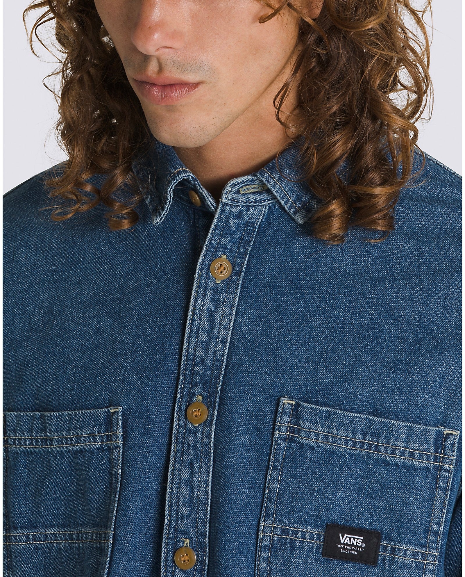 Stevens Denim Long Sleeve Shirt - Vintage Indigo