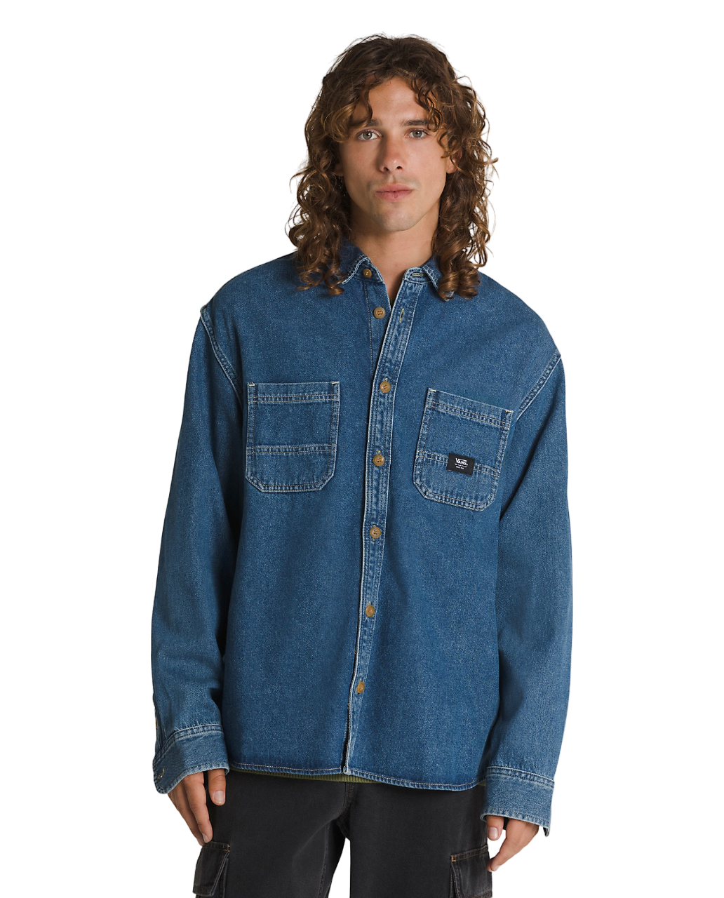 Stevens Denim Long Sleeve Shirt - Vintage Indigo