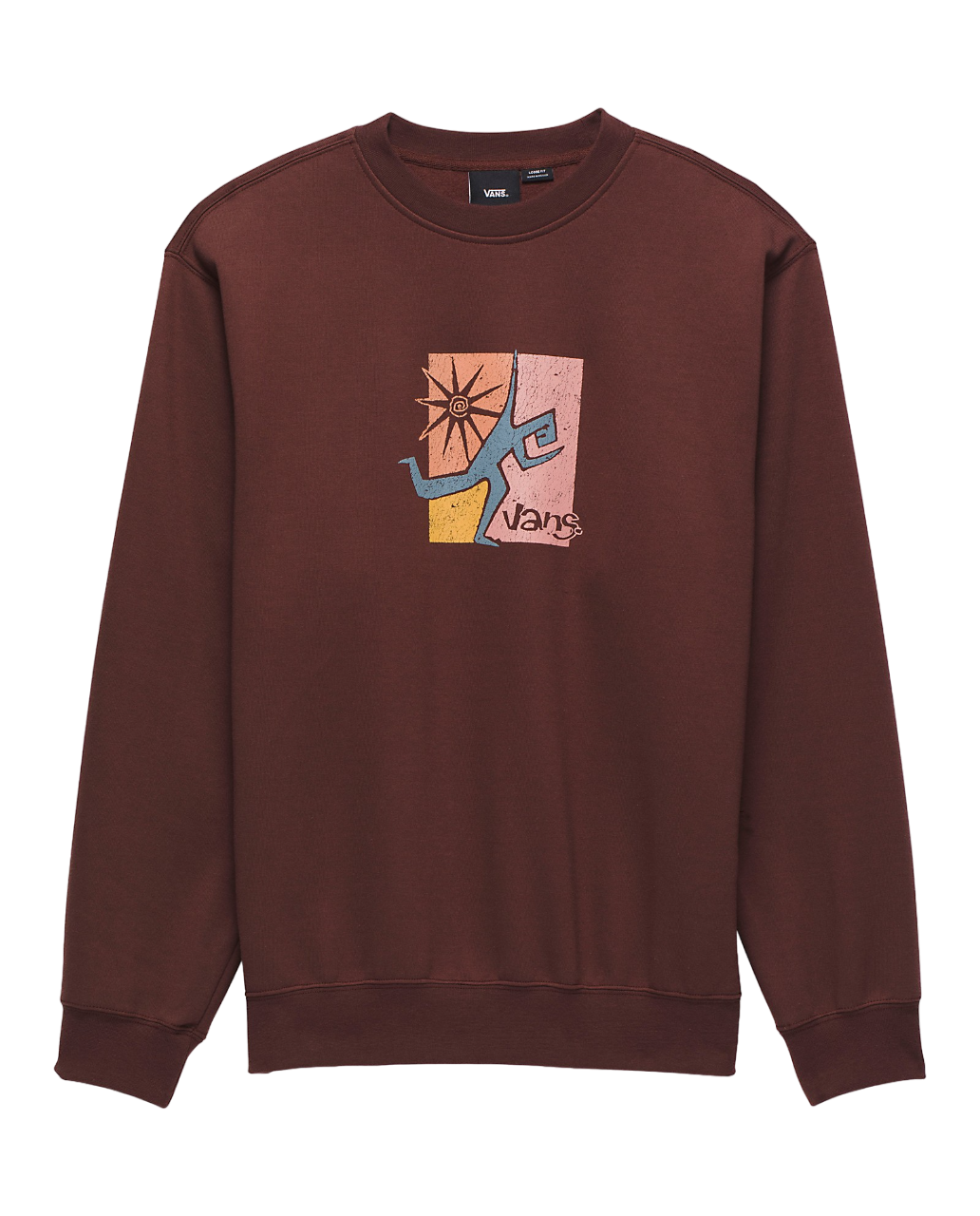 Style Guy Loose Crew Sweatshirt - Bitter Chocolate