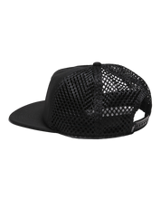 Retro Unstructured Trucker Hat - Black