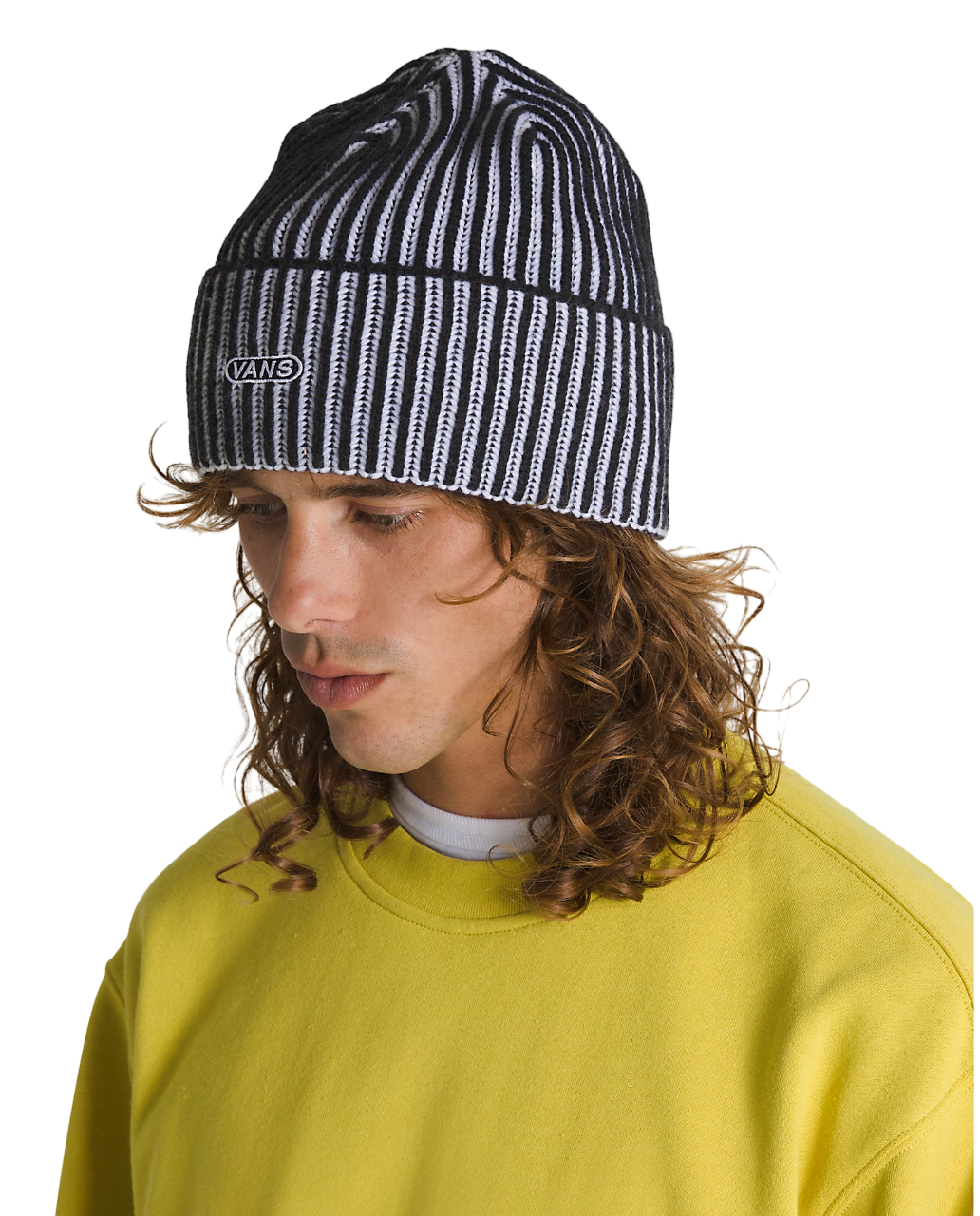 Nesbit Cuff Beanie - Black/White