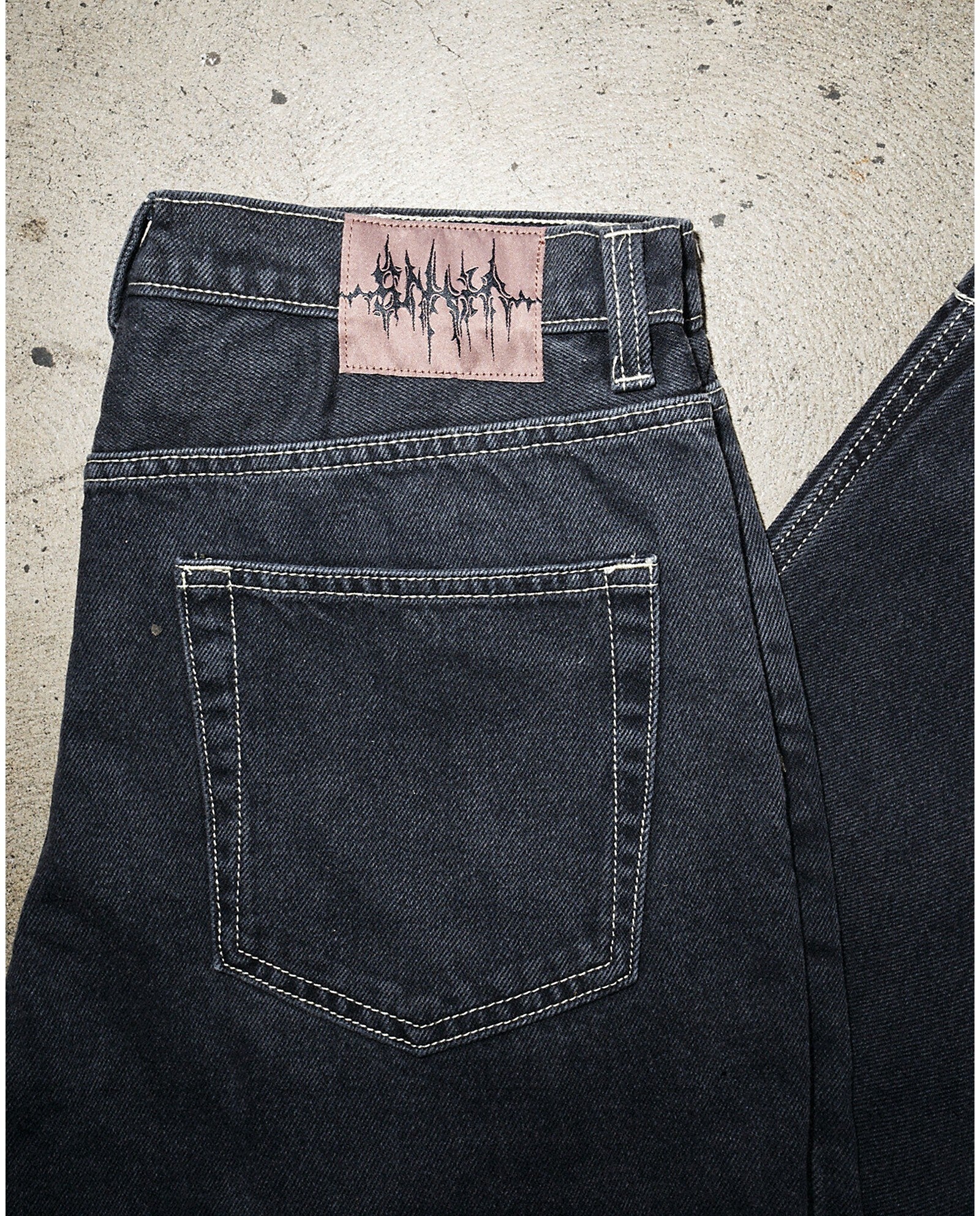 Pantalon en denim ample Skate Check-5 - Gris pavé