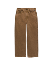 Kids Check-5 Baggy Denim Pants - Sepia