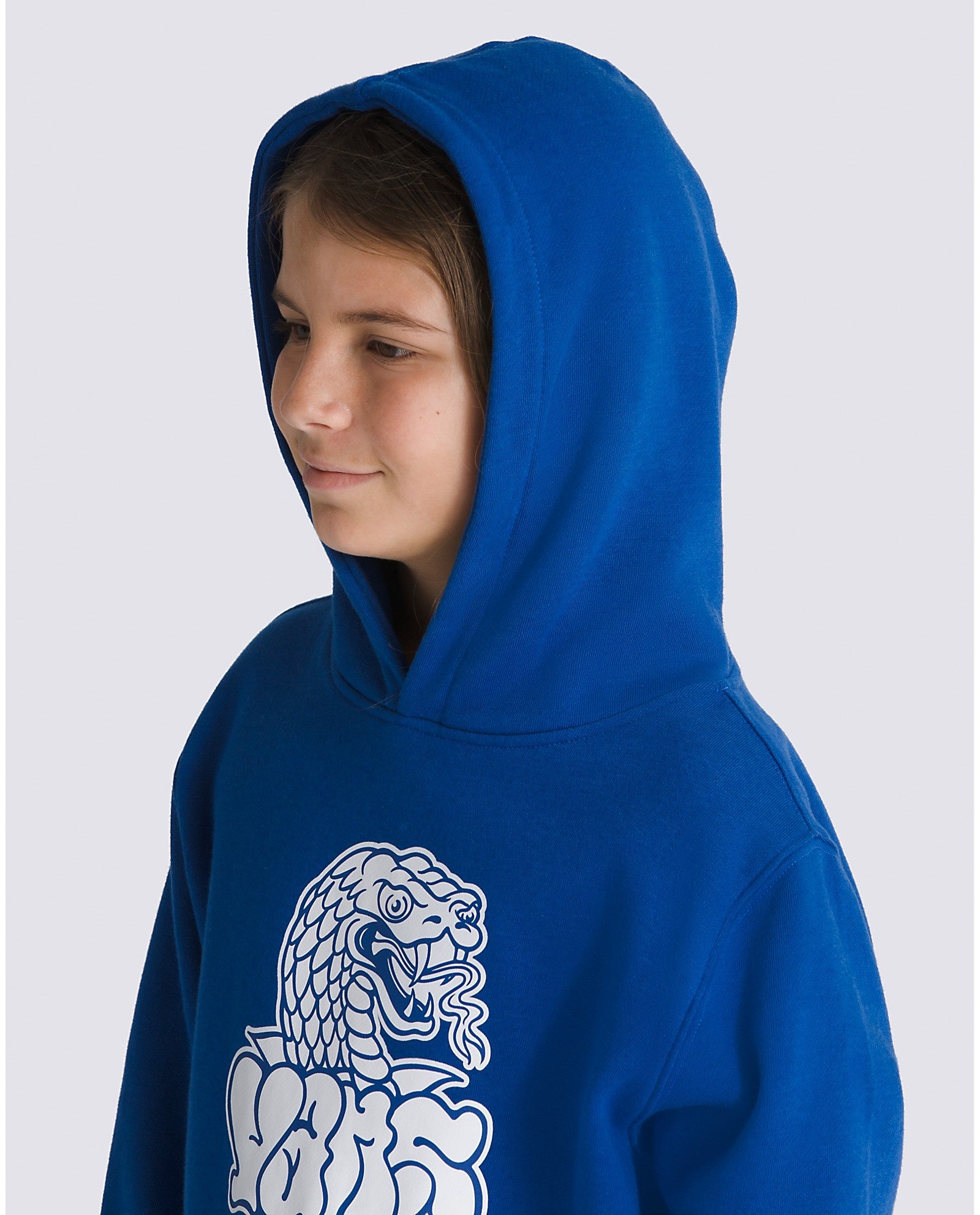 Kids Rattler Loose Pullover Hoodie - True Blue