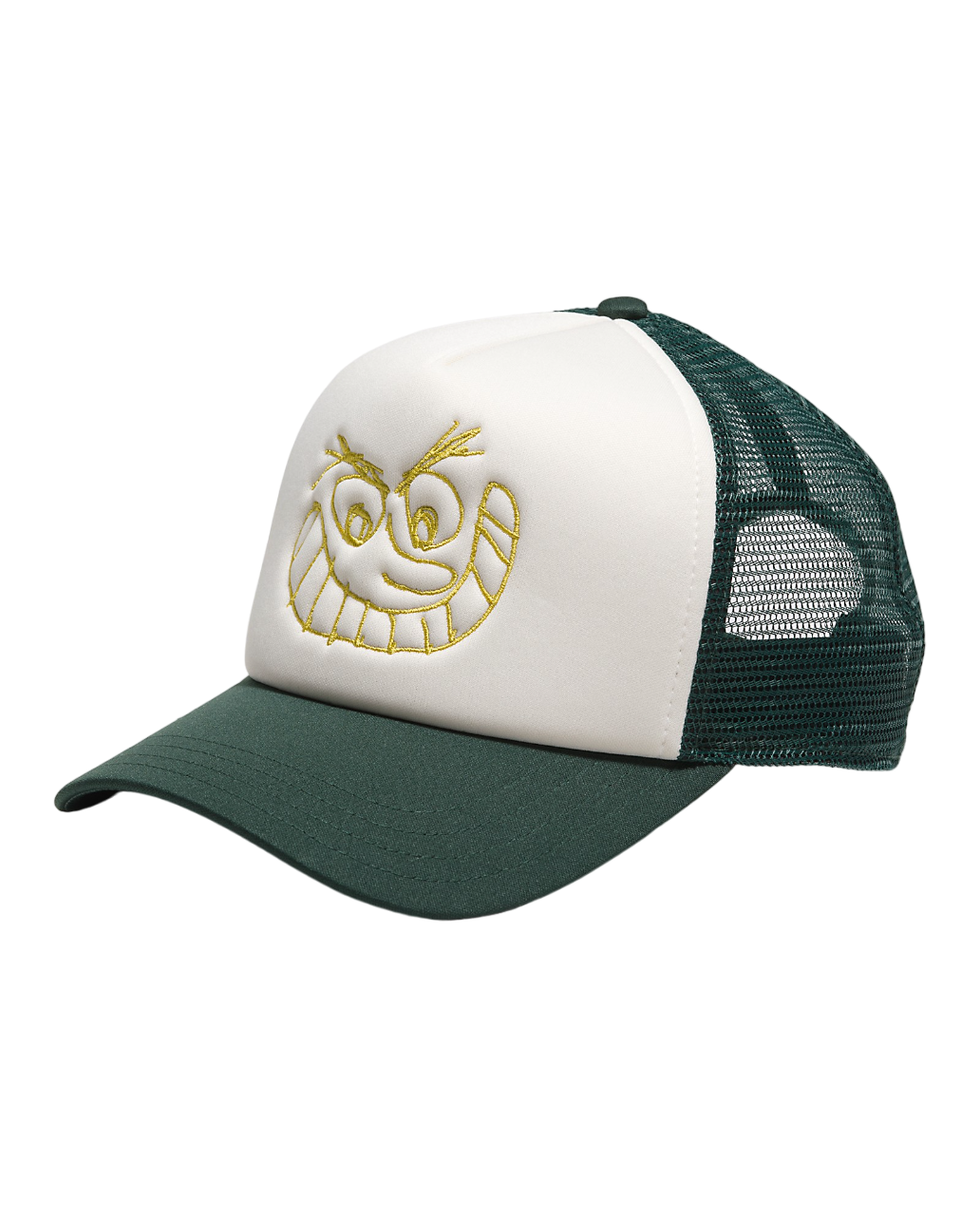 Casquette de camionneur Skate Smile - Vert scarabée