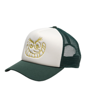 Skate Smile Trucker Hat - Scarab Green