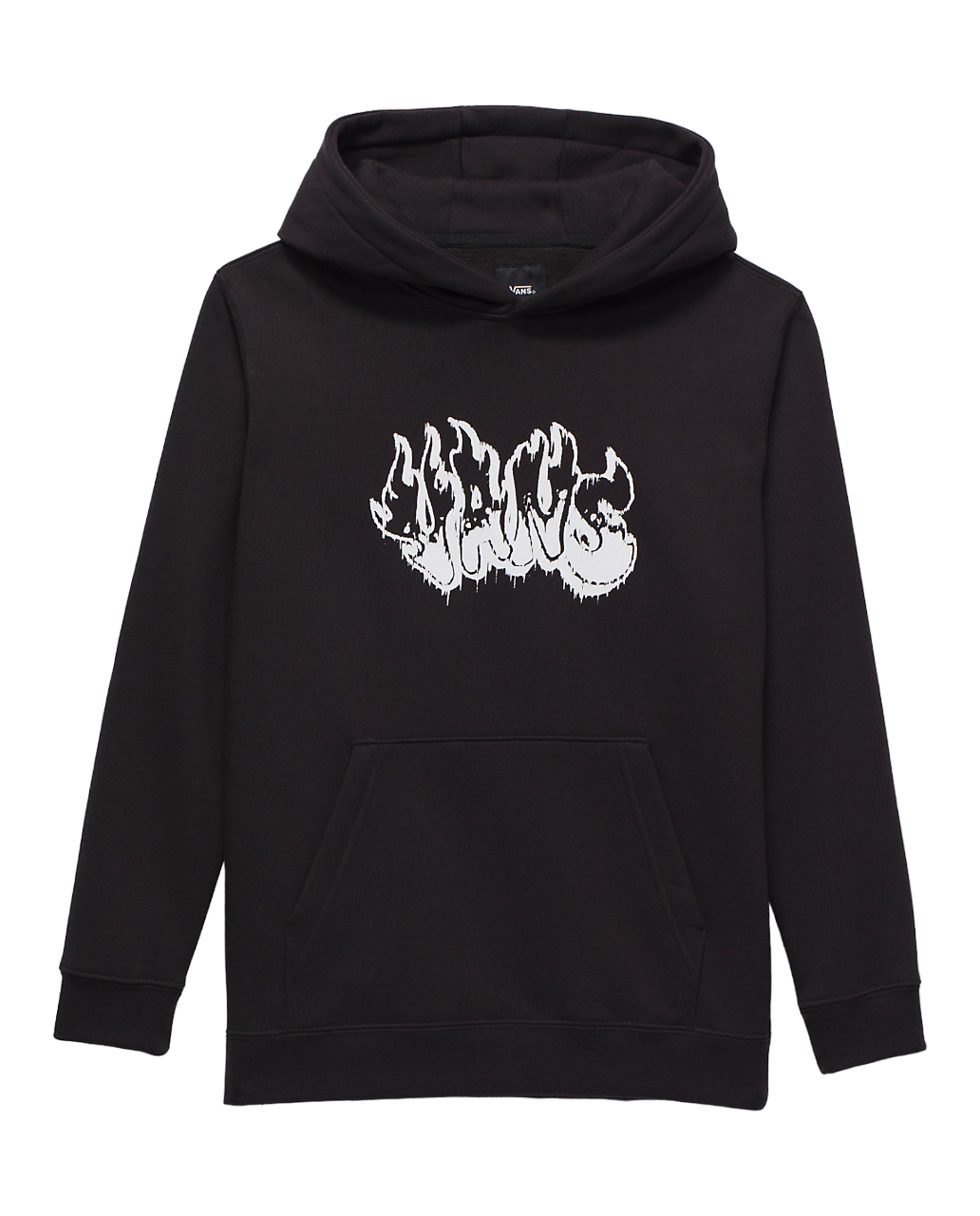 Kids Burnout Pullover Hoodie - Black