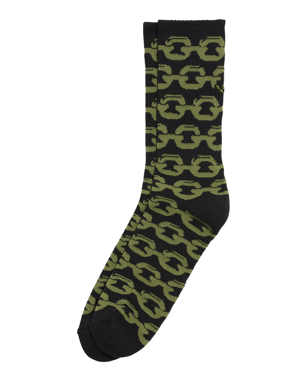 Skate Chain Crew Sock - Black