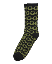 Skate Chain Crew Sock - Black