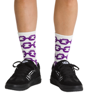 Skate Chain Crew Sock - Marshmallow (6.5-10)