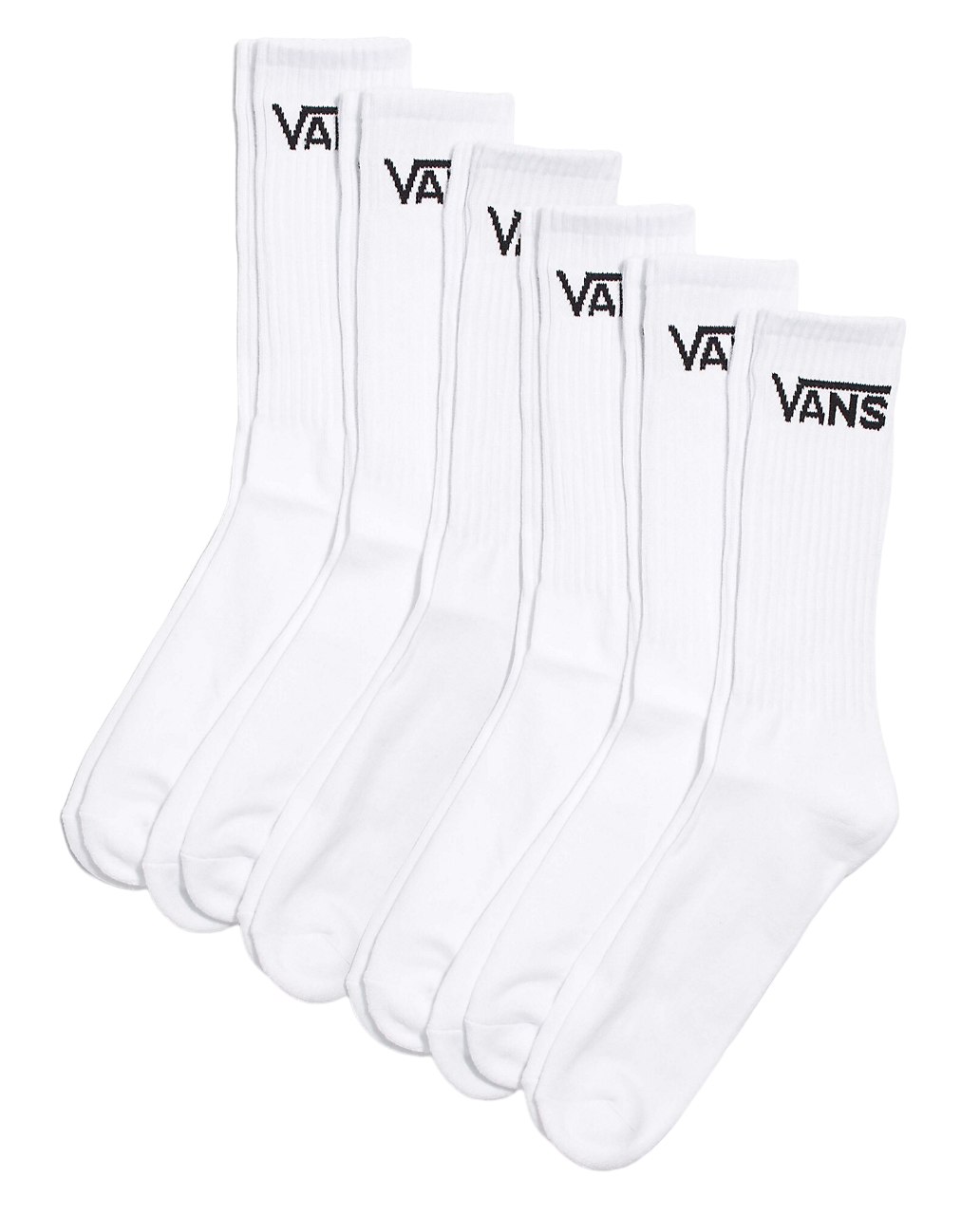 Classic Crew Sock 6-Pack - White