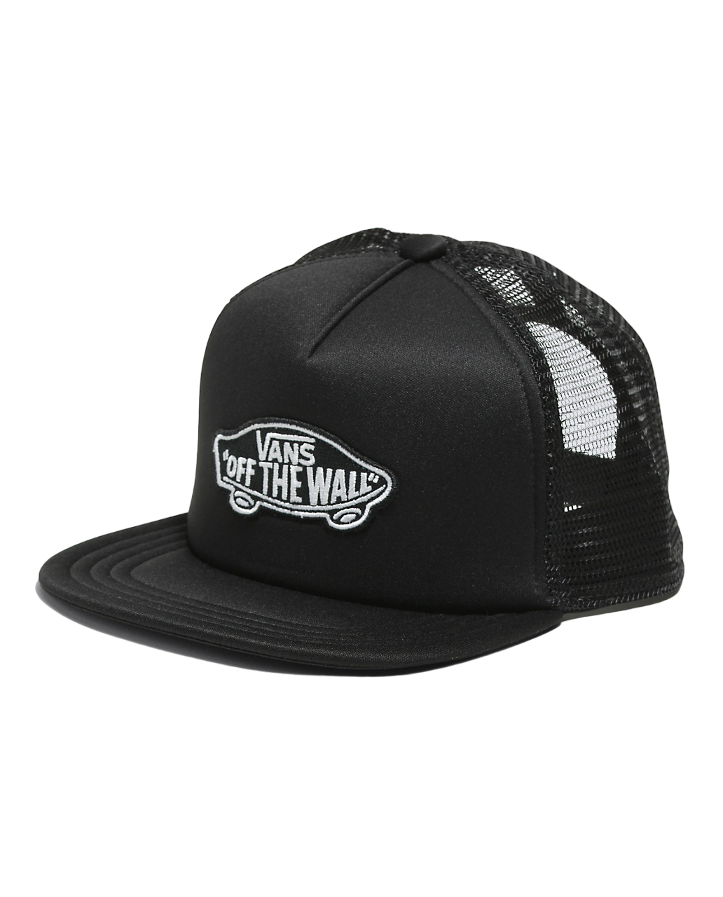 Kids Classic Patch Trucker Hat - Black/Black