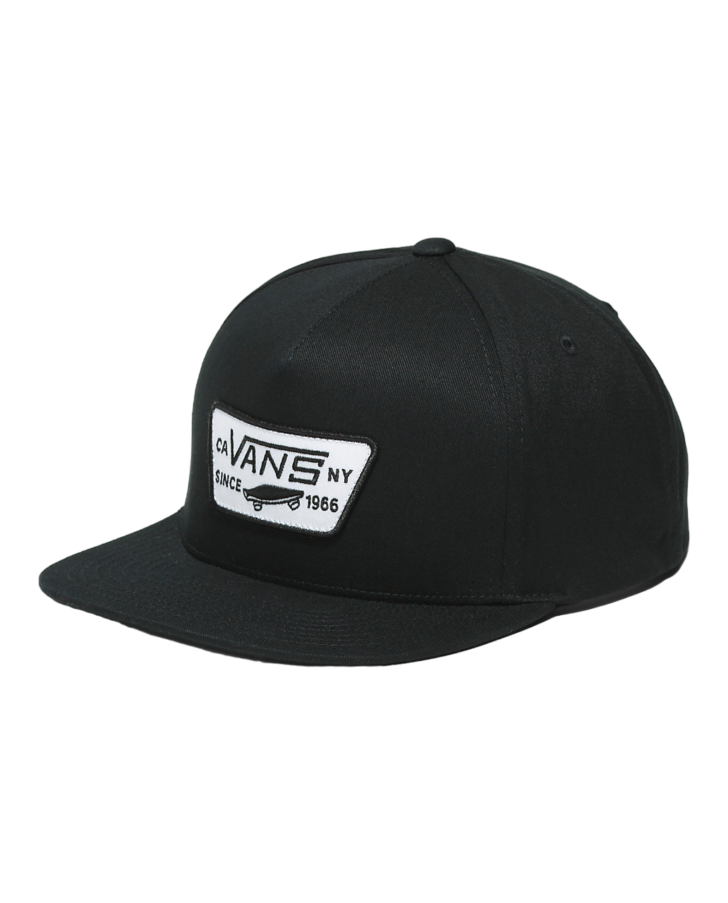 Full Patch Snapback Hat - True Black