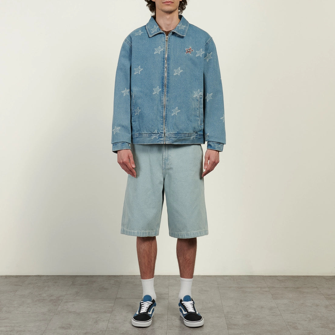 Authentic Chino Baggy Shorts - Light Stonewash