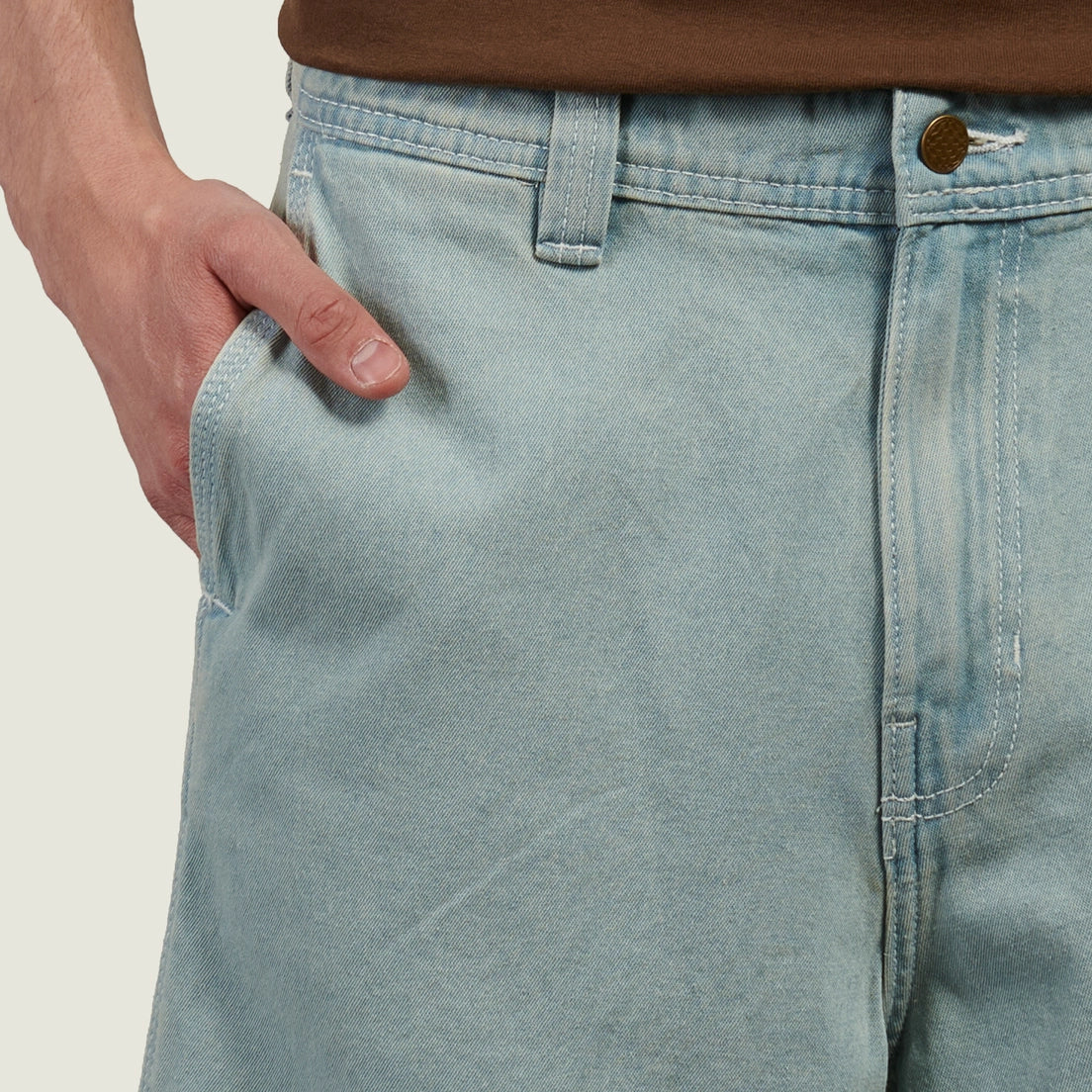 Authentic Chino Baggy Shorts - Light Stonewash