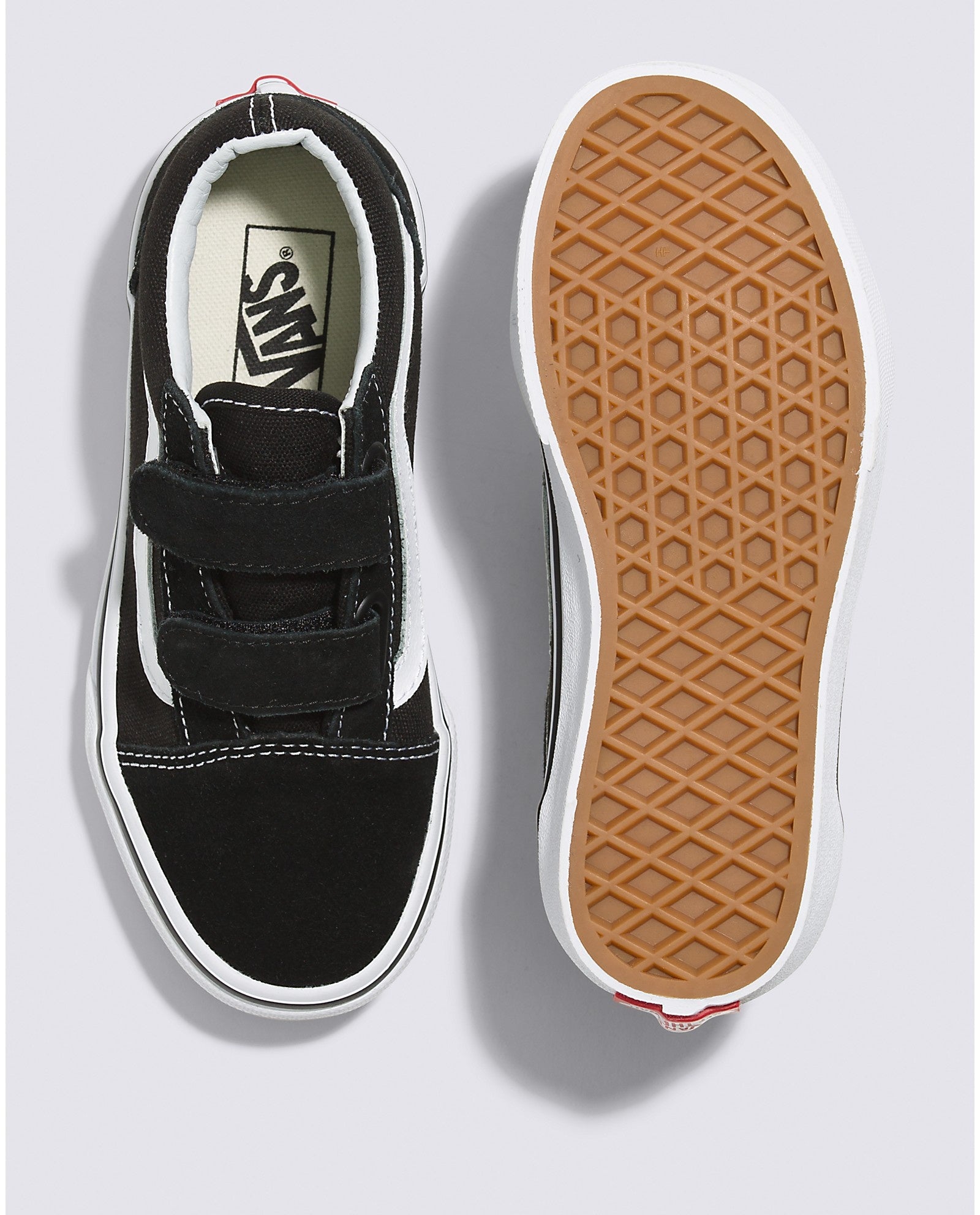 Old Skool V pour enfants - Noir/Blanc véritable 