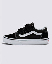 Old Skool V pour enfants - Noir/Blanc véritable 