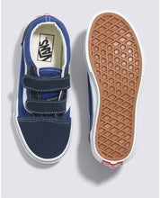 Old Skool V pour enfants - Bleu marine/blanc véritable