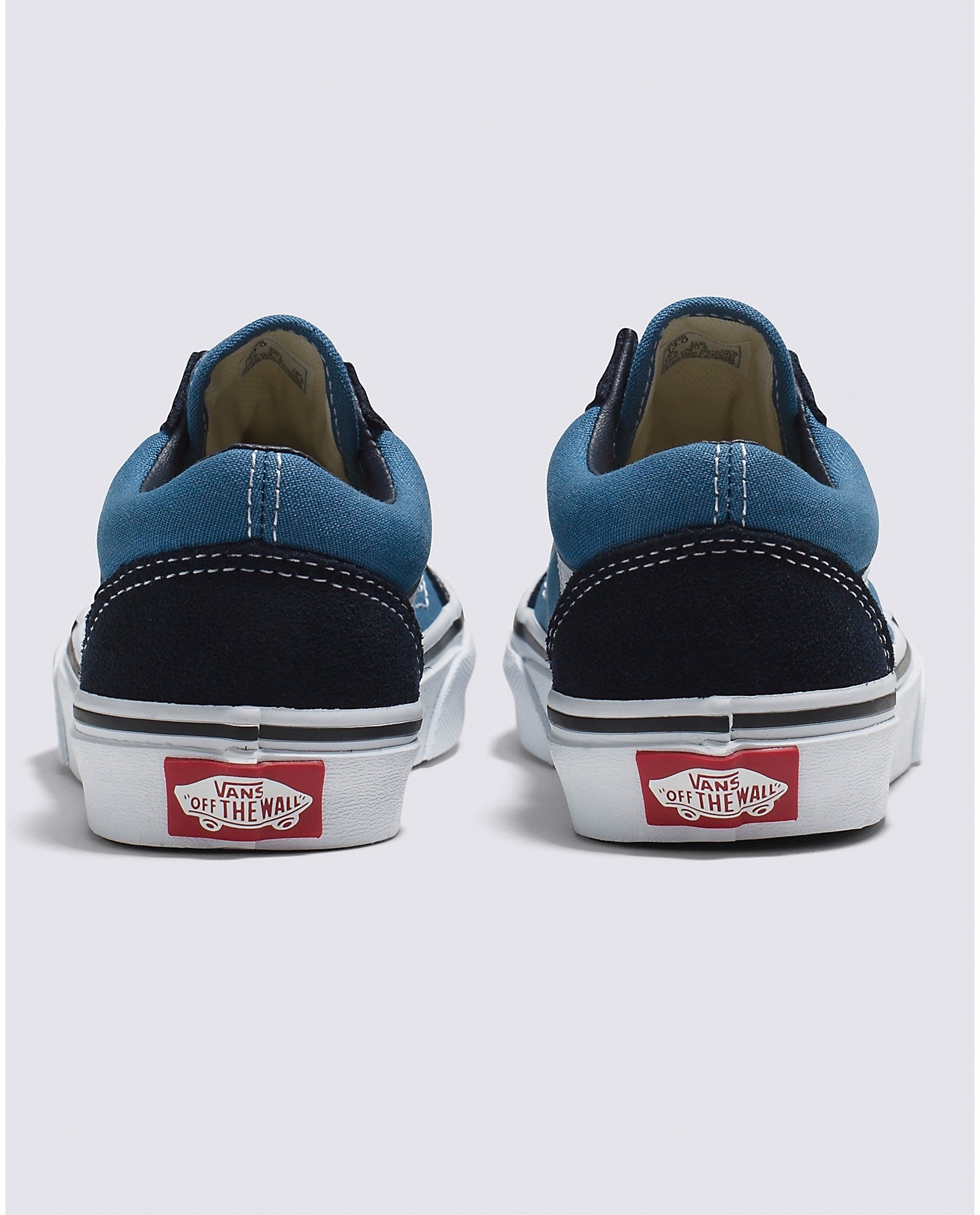 Old Skool pour enfants - Bleu marine/blanc véritable 