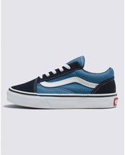 Old Skool pour enfants - Bleu marine/blanc véritable 