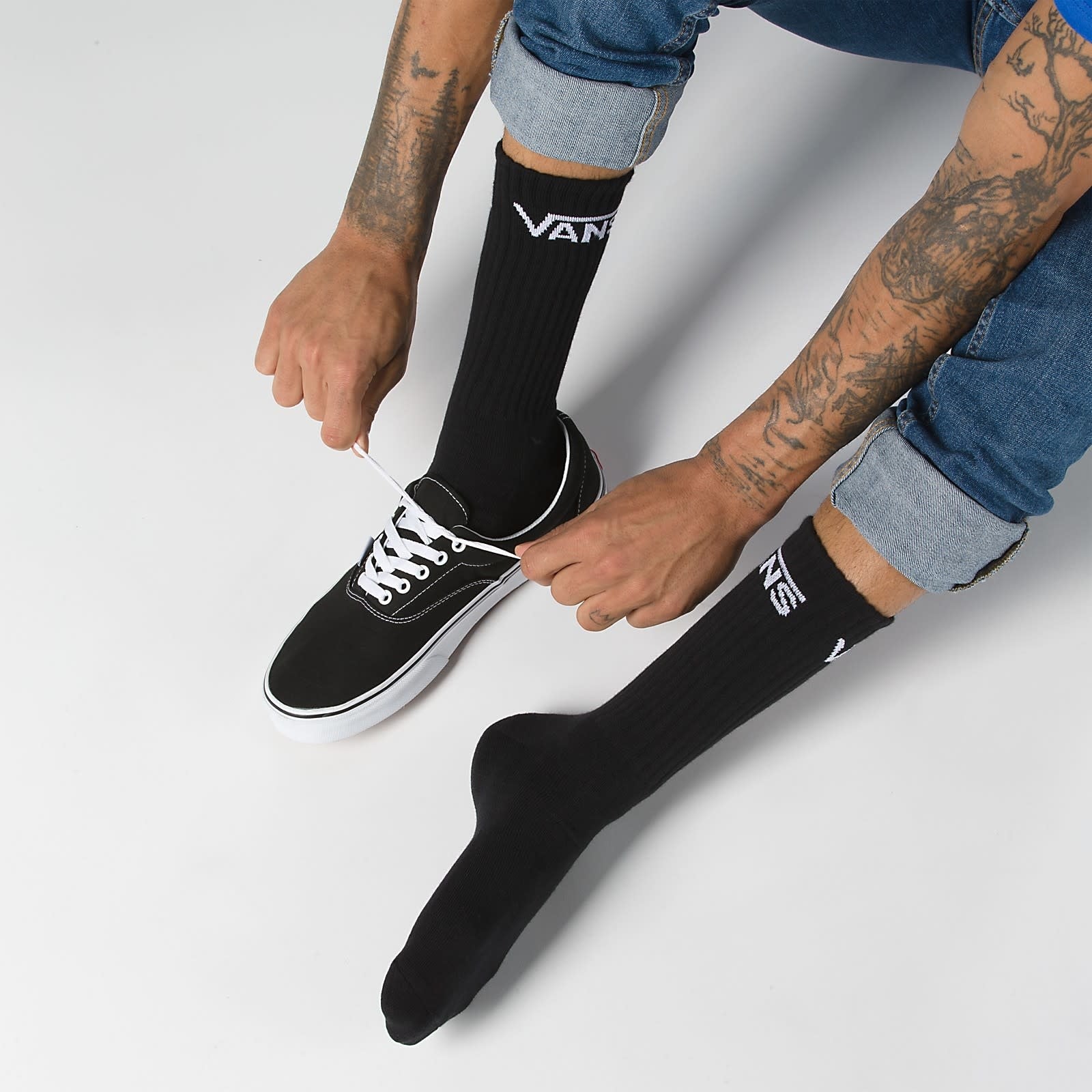 Classic Crew Socks 3 Pack - Black