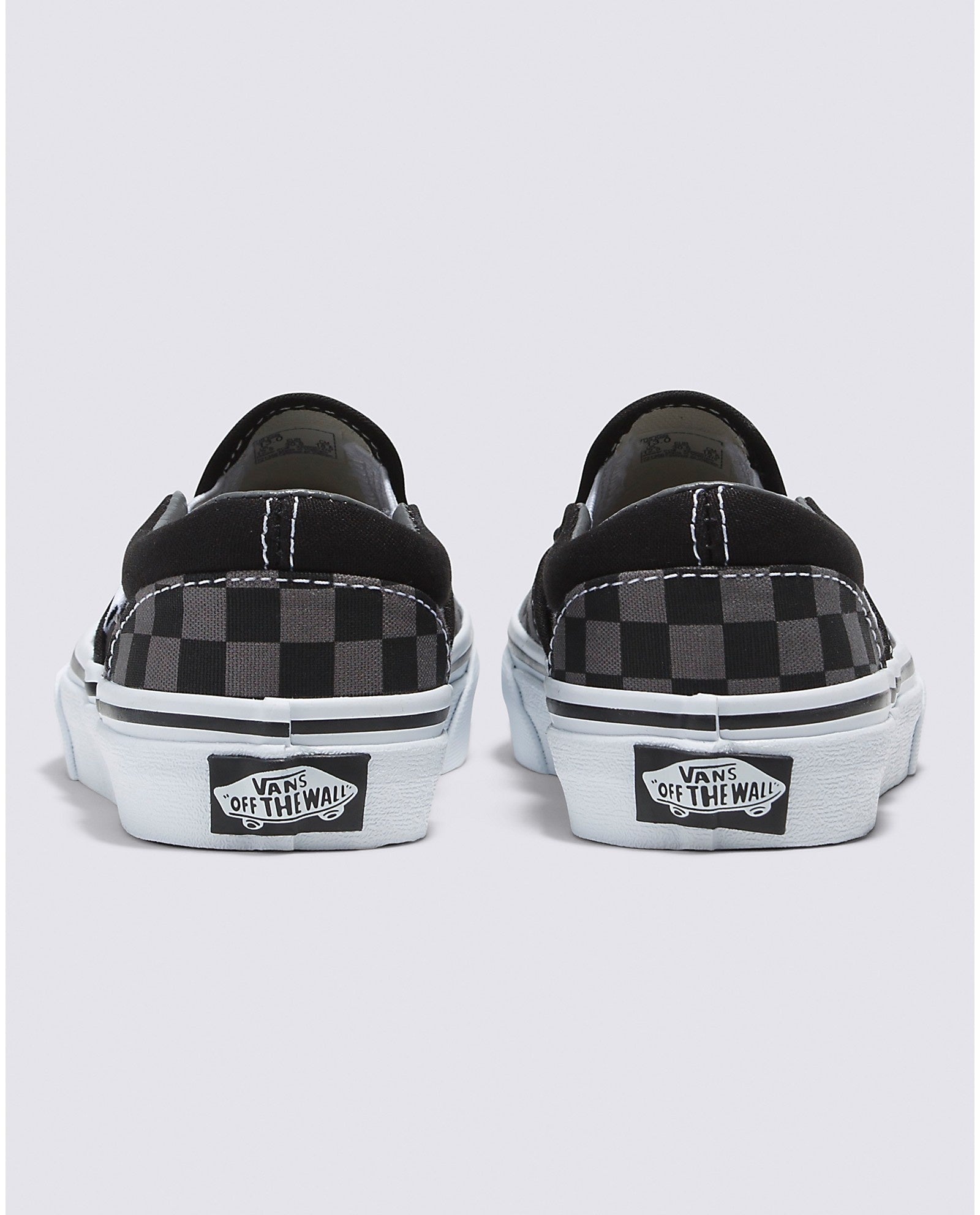 Kids Slip-On Checkerboard - Black/Pewter