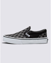 Kids Slip-On Checkerboard - Black/Pewter