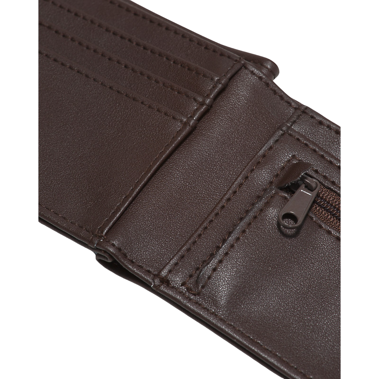 Drop V Bifold Wallet - Dark Brown