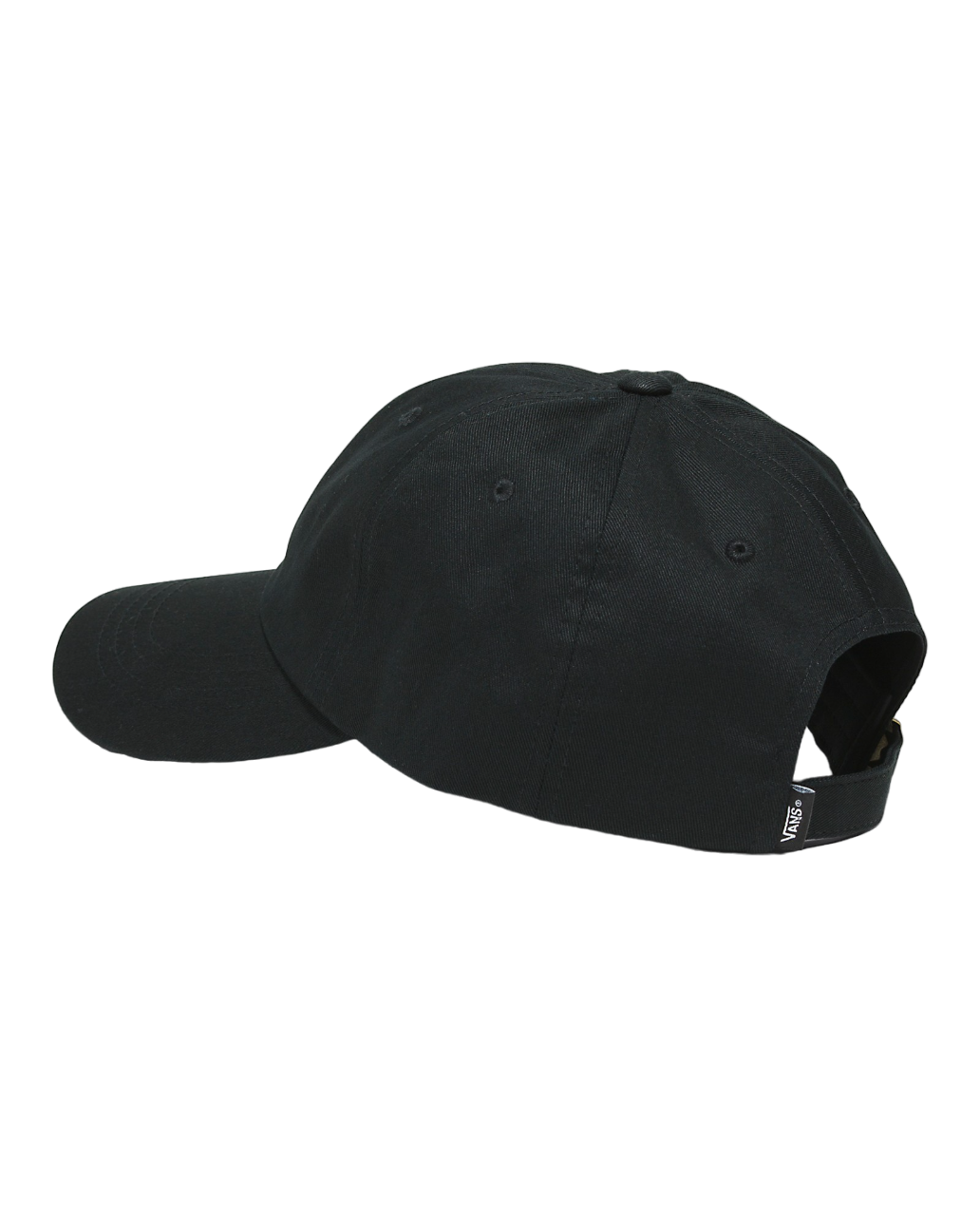 Casquette de jockey à visière incurvée - Noir 