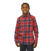 Chemise boutonnée en flanelle Sycamore pour enfants - Molten Lava 