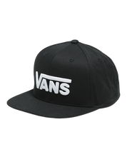 Kids Drop V Snapback Hat - Black/White