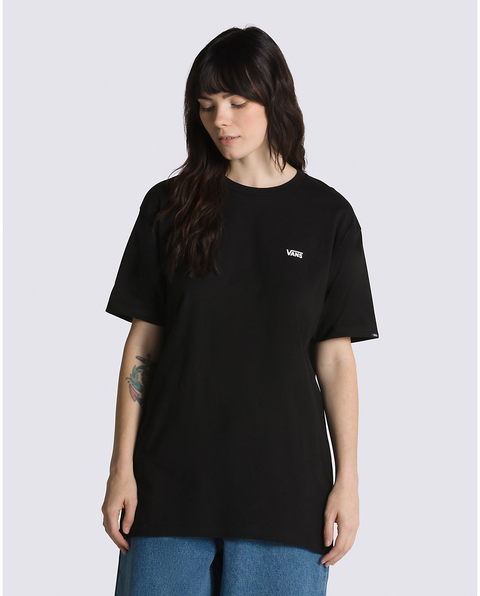 Left Chest Logo T-Shirt - Black/White