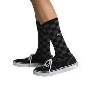 Checkerboard Crew Socks II - Black/Charcoal