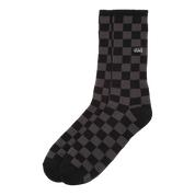 Checkerboard Crew Socks II - Black/Charcoal