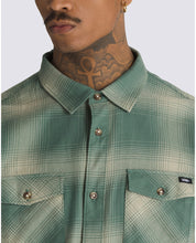 Monterey Long Sleeve Shirt - Dark Forest Green/Elm Tan