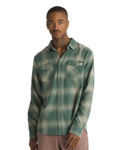 Monterey Long Sleeve Shirt - Dark Forest Green/Elm Tan