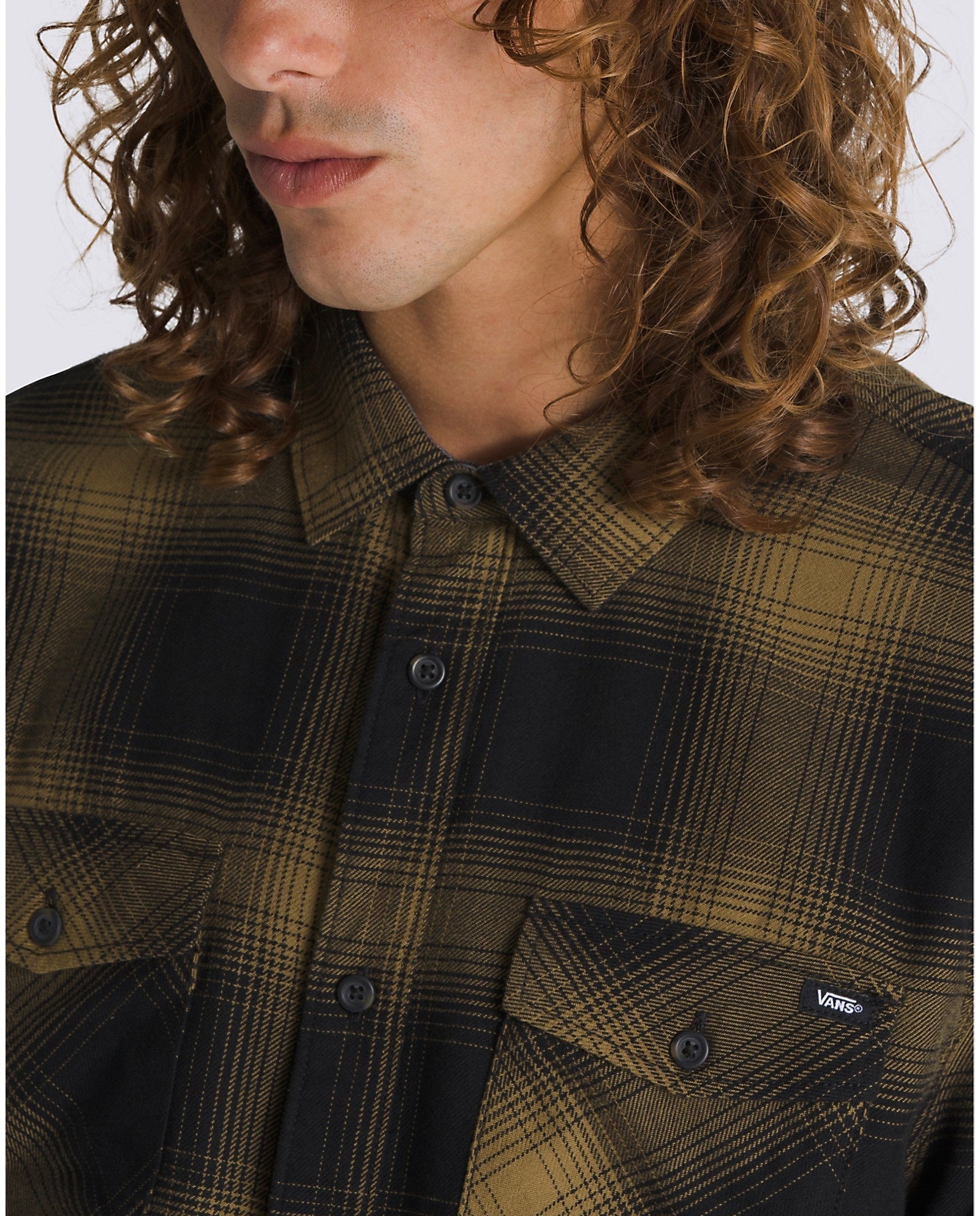 Monterey Long Sleeve Shirt - Black/Gothic Olive