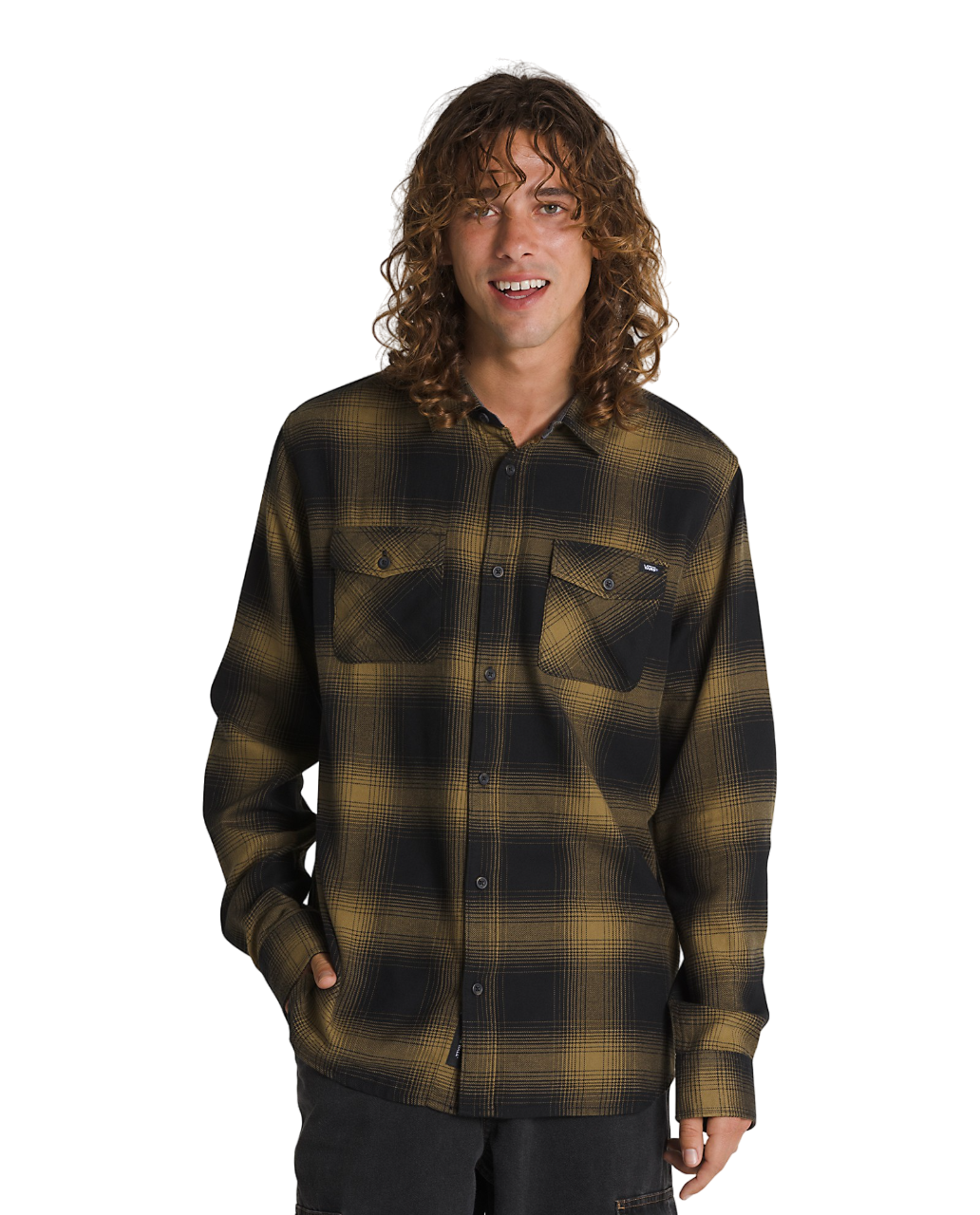 Monterey Long Sleeve Shirt - Black/Gothic Olive