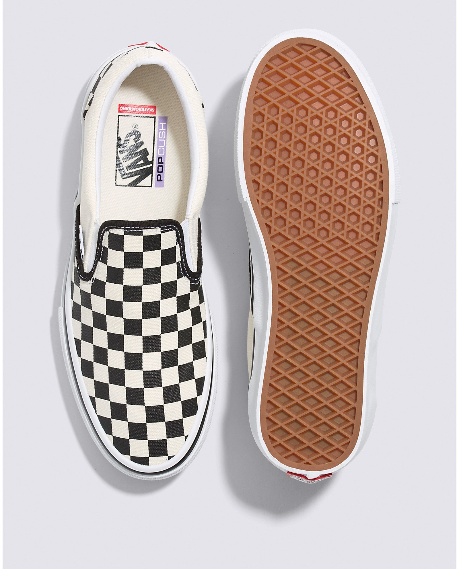 Skate Slip-On Checkerboard - Black/Off White