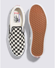 Skate Slip-On Checkerboard - Noir/Blanc cassé 